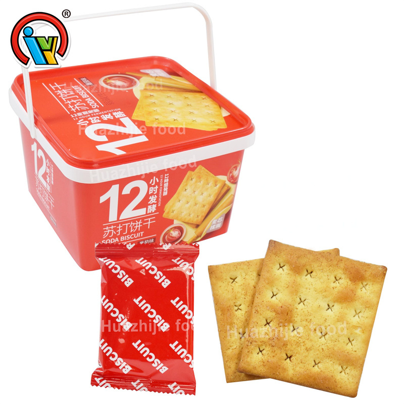 Factory supply healthy snack food soda crackers biscuits
