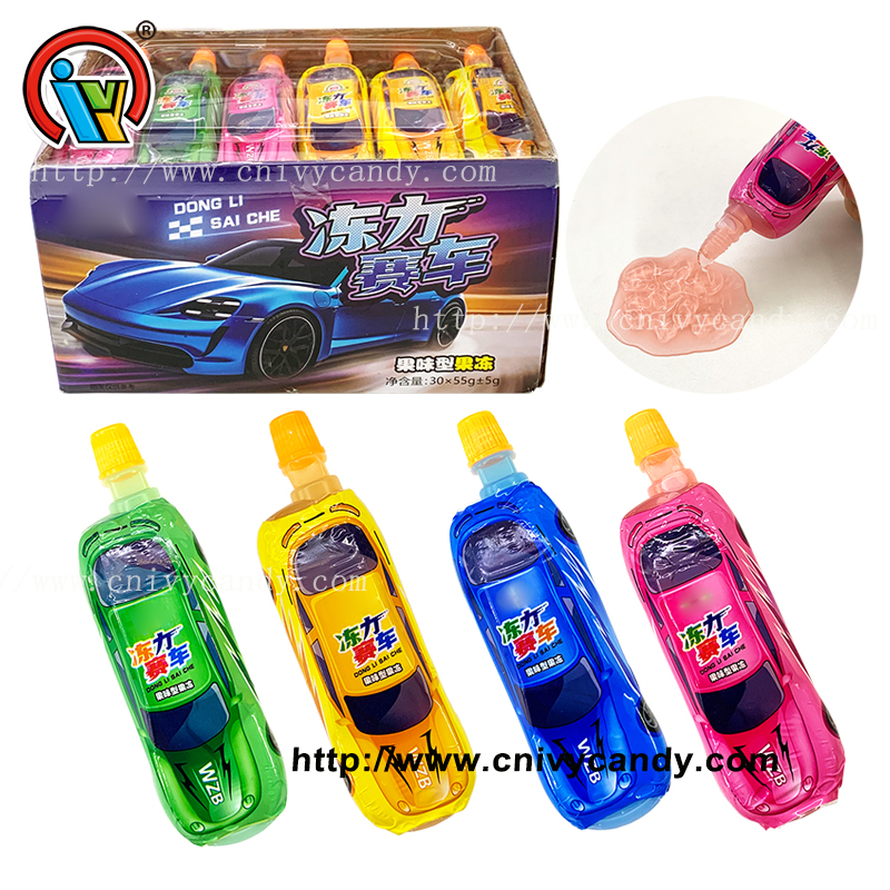 Car shaped fruit jelly candy China factory supply