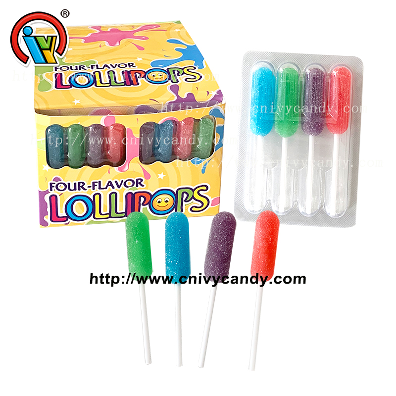 4 nan 1 jele pòp gummy lollipop sirèt faktori