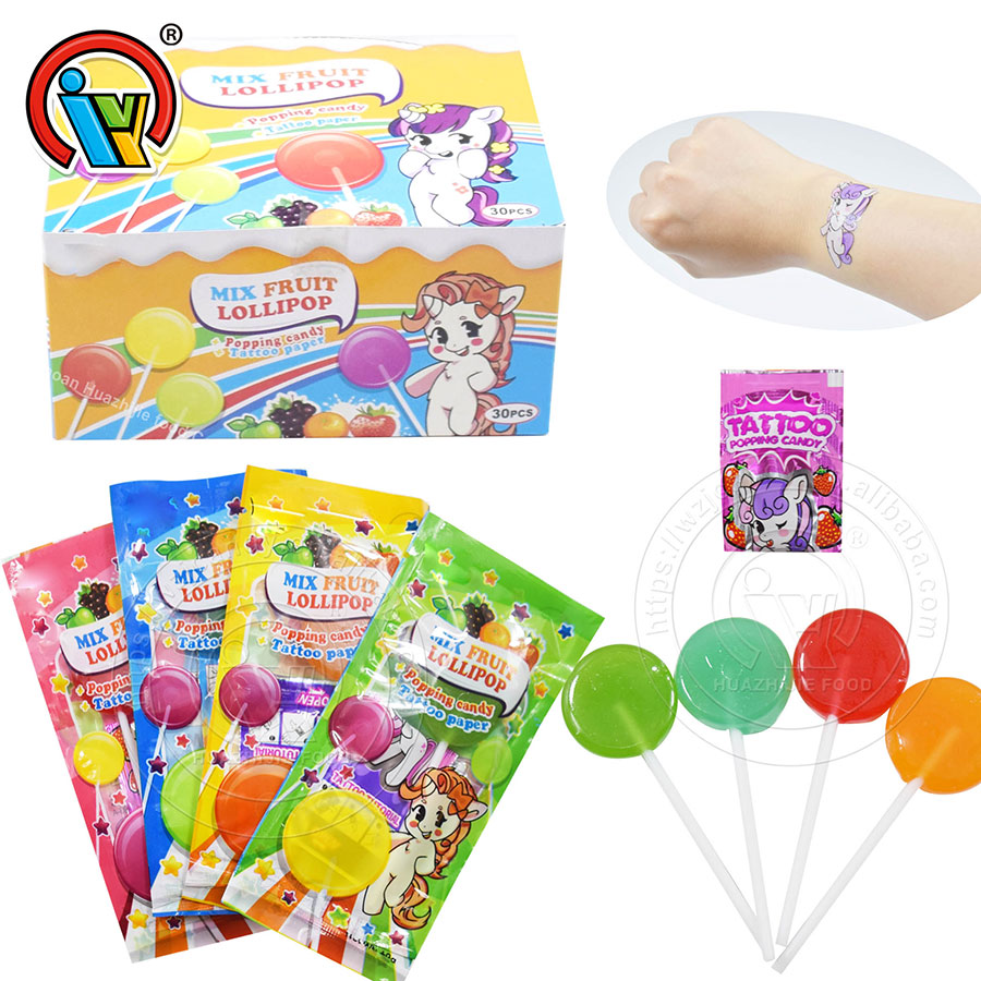 supplier-round-shape-lollipop-candy-with-tattoo-popping-candy