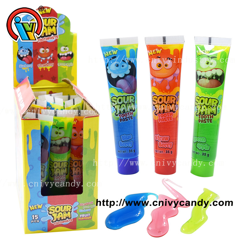 35g toothpaste squeeze tube pop jam candy importer