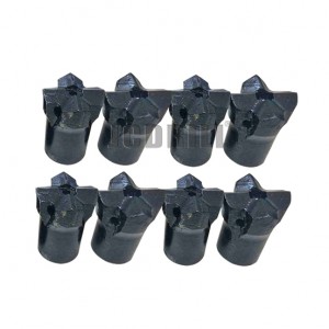 Popular cross type bit tapered connection cross bit in quarring rock mining small hole drilling tungsten carbide