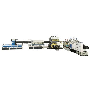 Horizontal HDPE Double-wall Corrugated Pipe extrusion machine