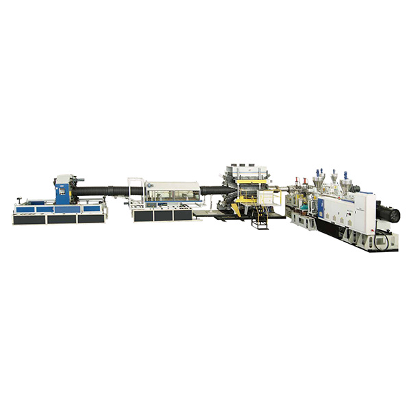 Parallel Twin-screw Extruder HDPE PP DWC Pipe extrusion machine
