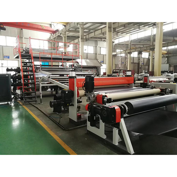 Wholesale China Plastic Sheet Extrusion Machine Manufacturers Suppliers –  TPE/TPO/PVC Flooring Footmat Extrusion line  – JWELL