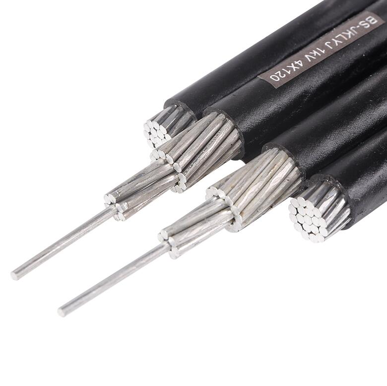 BS-JKLYJ 0.6/1KV  16-120mm 2-4 core Outdoor Aluminium core connected parallel overhead insulated cables Featured Image