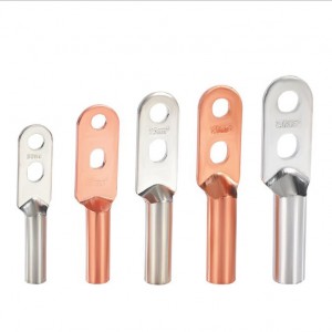 DT2   10-500mm²  8.4-17mm  Double hole type Copper galvanized connecting wire terminal cable lugs