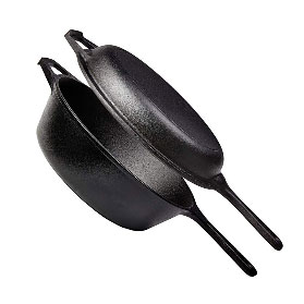 Cast Iron Combo Sauce Cooker with Skillet Lid
