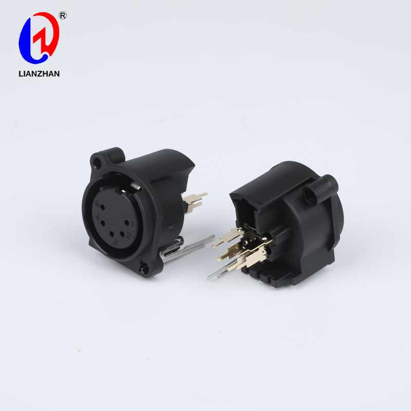 XLR 5 Pin Female Audio Speaker Jack Socket Chassis Panel Mount Connector Featured Image