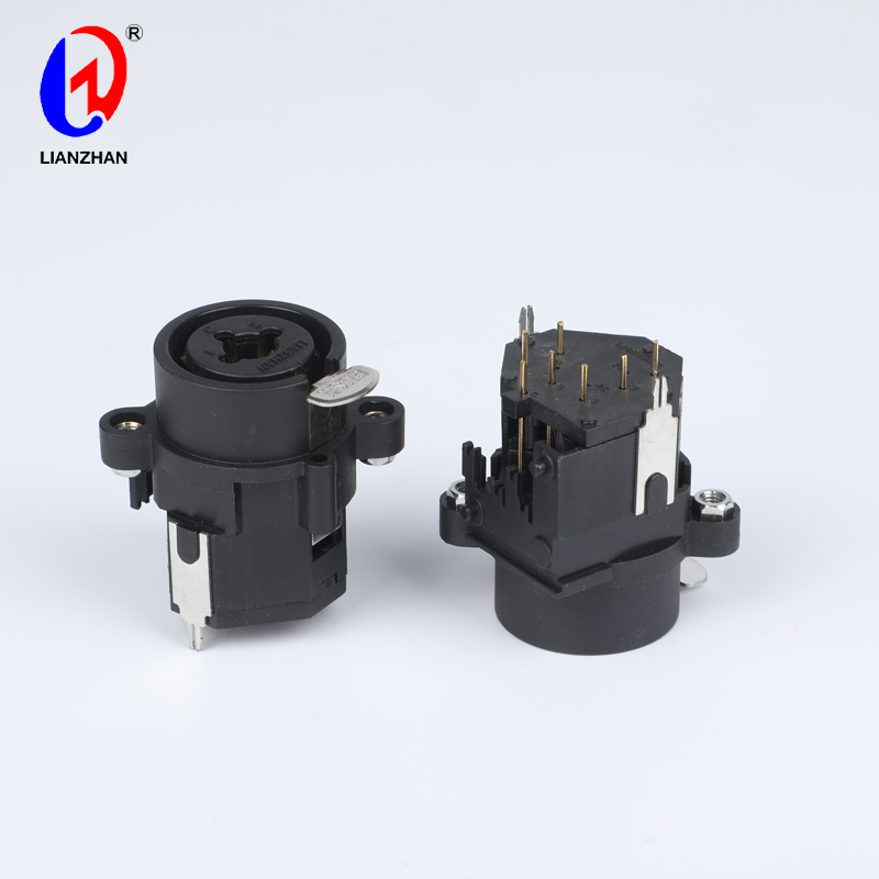 XLR 1/4″ Mono Jack Female Socket Panel Mount Combo Connector With Push Lock Featured Image