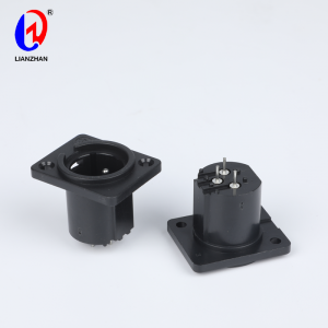 PriceList for XLR Audio Microphone Connector - Black Silver Tone XLR Male Jack Straight Pin XLR Socket Connector – Lianzhan
