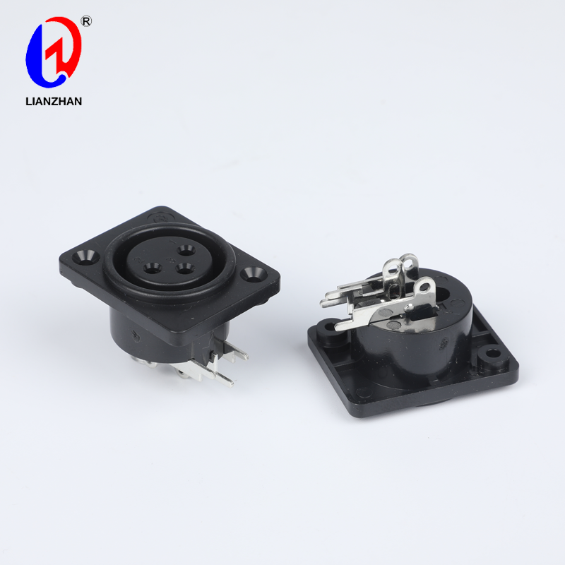 3 Pin XLR Female Socket Panel Chassis Mount Connector for Audio Video Amplifier Featured Image