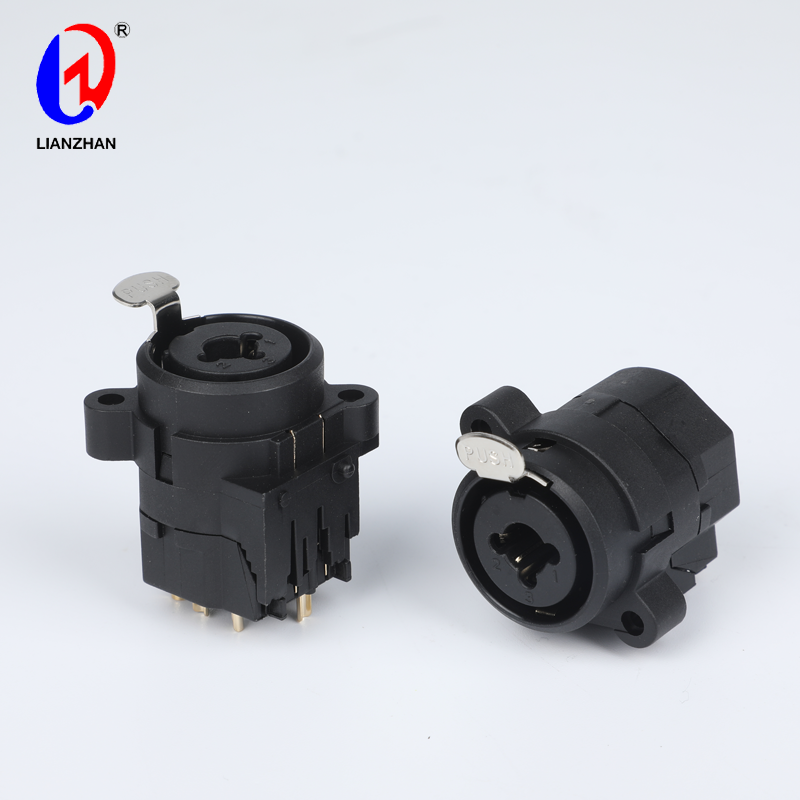Audio XLR Socket 3 Pole Female Combo 1/4″ Stereo Jack Chassis Mount XLR Connector Featured Image