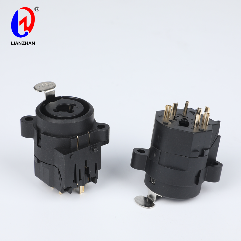 Reasonable price XLR Female Socket With 6.35mm Mono Jack - XLR Combo Connector 3 Pole Female Chassis Mount Socket With 1/4″ Stereo Jack – Lianzhan