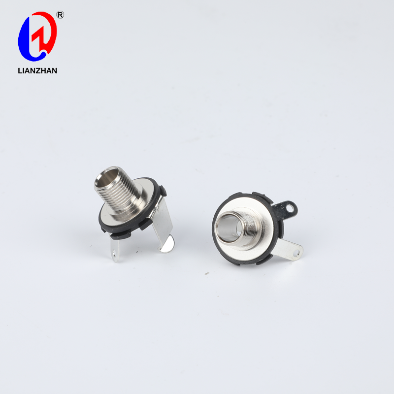 6.35mm Microphone Mono TS Socket Female Panel Mount Phone Jack Connector Featured Image