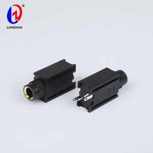6.35mm Headphone Socket 1/4 inch 3 Pin Panel Mount Audio Stereo Female Jack Connector