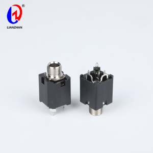6.35mm 1/4 Inch Panel Mount Female Stereo Socket 3-Pin Headphone Audio Jack Connector