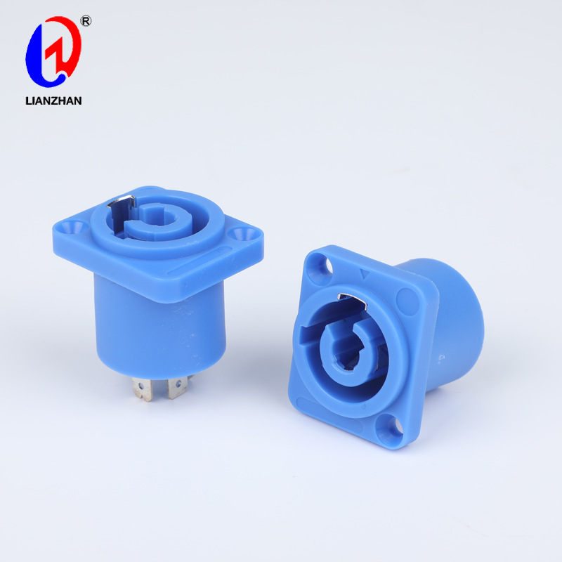 High Quality Powercon Connector - 3 Pin Female PowerCon Panel Mount Stage Light Power Socket Audio Connector – Lianzhan