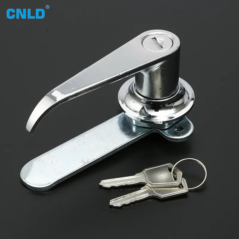 Long cam type handle lock mode A45 with long handle and key hole switch cabinet door lock