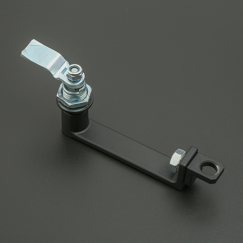 China wholesale Cabinet Handle Lock Factory –  Mode MS868 Black Aluminium Standard Style Lockable Cabinet Handle lock for Electrical – Lida Locks