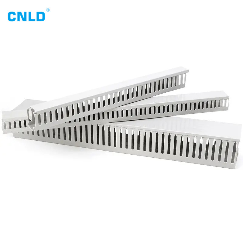 China PVC Trunking use for distribution box Cable Channel Slotted Type  Manufacture and Factory