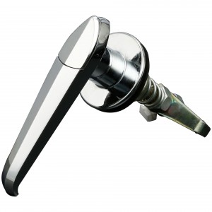 Chrome finish MS306 series Keyhole with long handle rotary switch for electric panel door