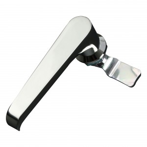 LIDA A17-1-1 Silver color zinc alloy chrome-plated with key Stainless steel Cabinet Door Handle lock Picture Show