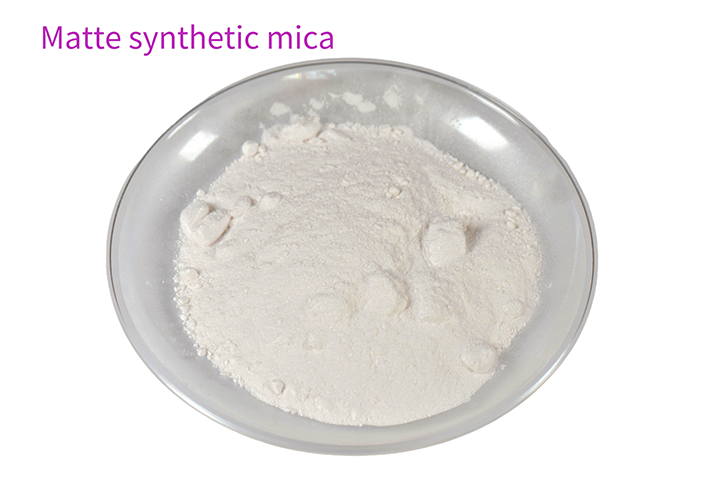 Matte synthetic mica