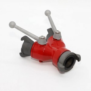 Aluminum Y Type Fire Hydrant Water Divider BS Single Ear Water Separator