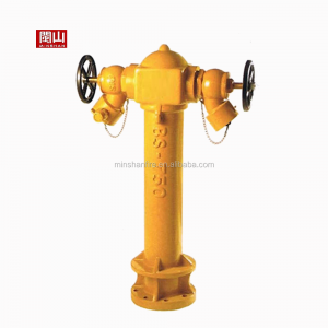 Fire Hydrant System Red & Yellow Epoxy Coated Copper Alloy 2×2.5″ Control Valve with Female BS Inst.outlet Cast Iron
