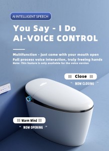 Intelligent Smart Toilet With Automatic Lid Opening