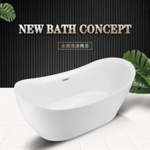 China wholesale Standing Bathtub Products –  Vintage Tub & Bath Philo 67 Inch Acrylic Double Slipper Freestanding Tub – Moershu