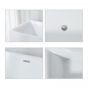 Underscore Rectangle 60-Inch x 30-Inch Alcove Bath with Integral apron, integral flange and right hand drain, White