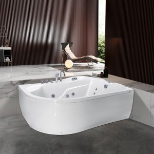 Indoor Corner Tub Whirlpool Massage Bathtub