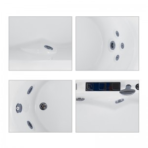 Acrylic Surfing Bathtub with Faucet