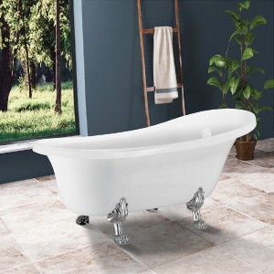 Acrylic Bath Tub, Fiber-glass Bathtub, 3mm Import Acrylic Reinforced by Fiber
