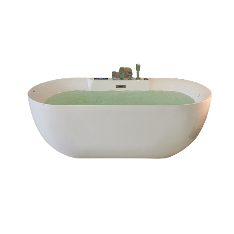 Massage Freestanding Soaking Bathtub With Faucet Featured Image