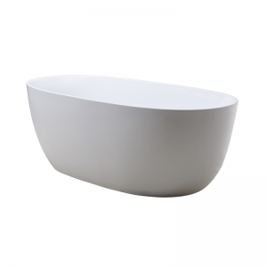 Acrylic Freestanding Oval Shape Bathtub