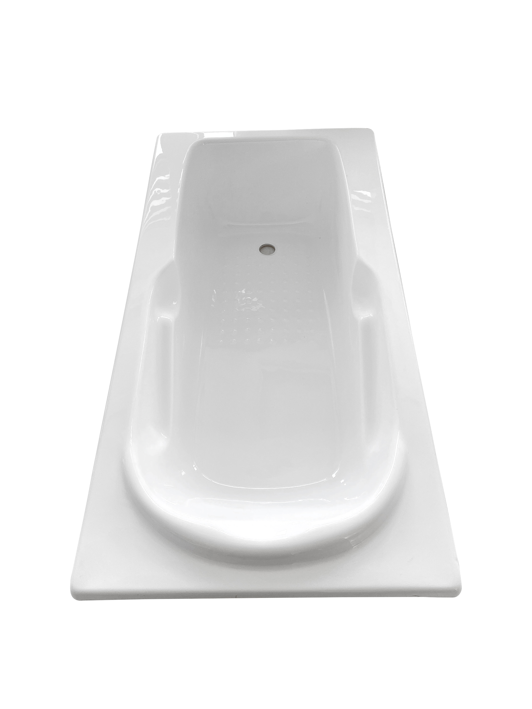 60″ Three Wall Alcove Jetted Whirlpool Bath Tub with Right Side Drain Featured Image