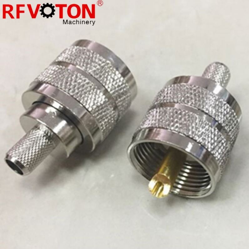 RFVOTON UHF male crimp rf connector for RG58 cable