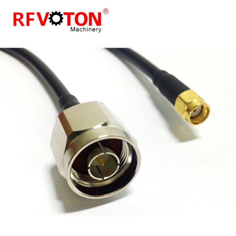 High quality RP SMA male to N male connector with LMR200 cable assembly