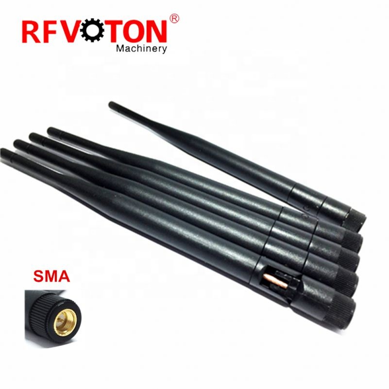 Low MOQ for Rf Mmcx Male  Straight Connector - 1200MHz 6dB Indoor Rubber Folded Antenna Wifi Wlan With SMA Male Connector – Voton