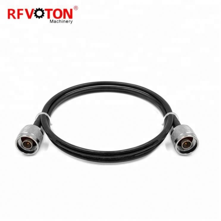RFVOTON rf cable assembly n plug crimp to n male  straight for low loss lmr200 jumper cable