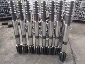T51 600mm shank adapter drill pipe drilling rods rock drill rod for HL650,HL700,HL700T,HL710,HL800
