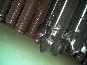Threaded Drill rods with threaded the whole steel drill bits