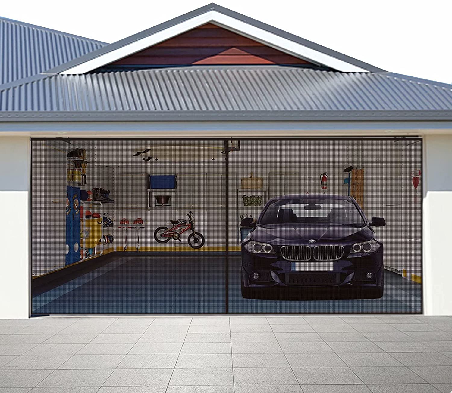 2022 Good Quality Diy Extendable Screen Window - Magnetic Fiberglass Screen Curtain for Garage Door – Charlotte