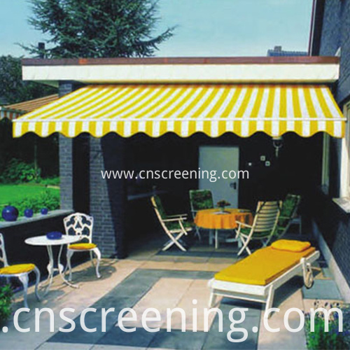 Retractable arms awning sunshine protection