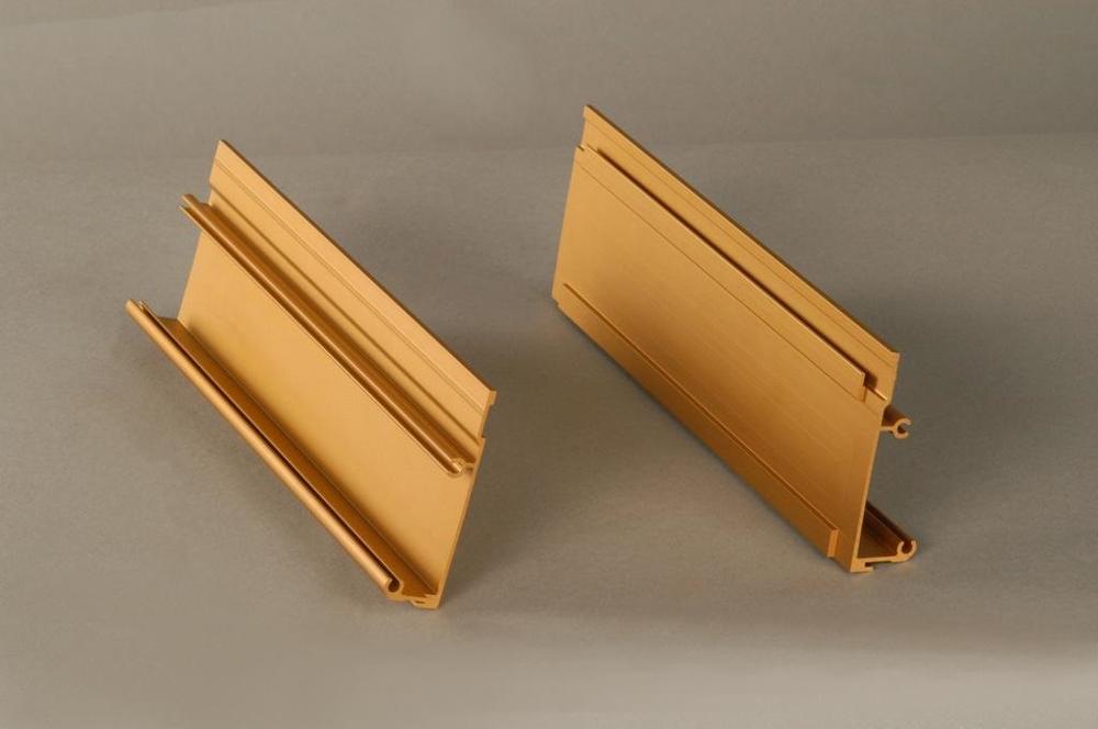 Anodized aluminum profile for window and door