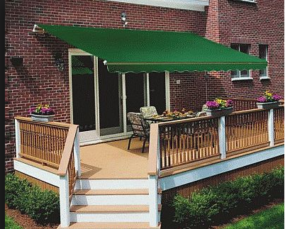 Retractable arms awning 2*1.5M Green