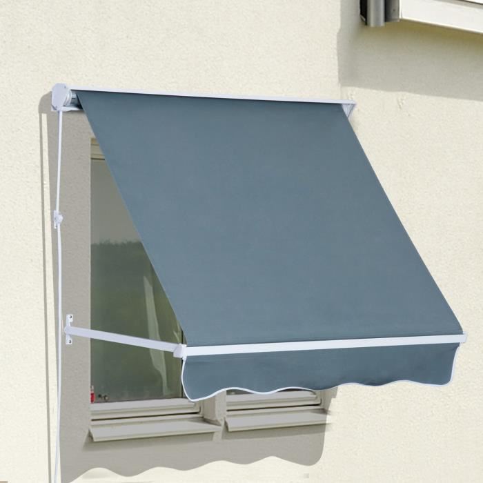 Wholesale Retractable Deck Shade - Grey Retractable Window/Door Awning – Charlotte